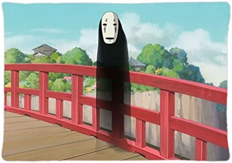 JingWEI Design Custom Rectangle Pillowcase Pillow Case Cover Anime Ghost on the bridge anime Spirited Away Pattern Design Standard Size 20x30 inch