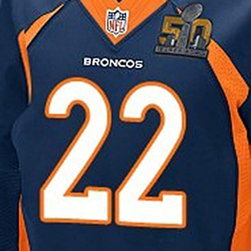 2016 Superbowl Denver Broncos 22 Anderson Customized Elite Blue Men`s Jerseys SIZE 56