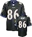 Men`s Baltimore Ravens #86 Todd Heap Alternate Replica Jersey - XL