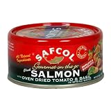 SAFCOL Gourmet on the Go Salmon with Oven Dried Tomato and Basil in Spring Water, 6-Ounce Cans (Pack of 12)
