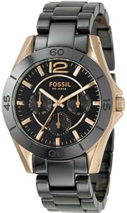 Fossil Black Ceramic Ladies Watch CE1007