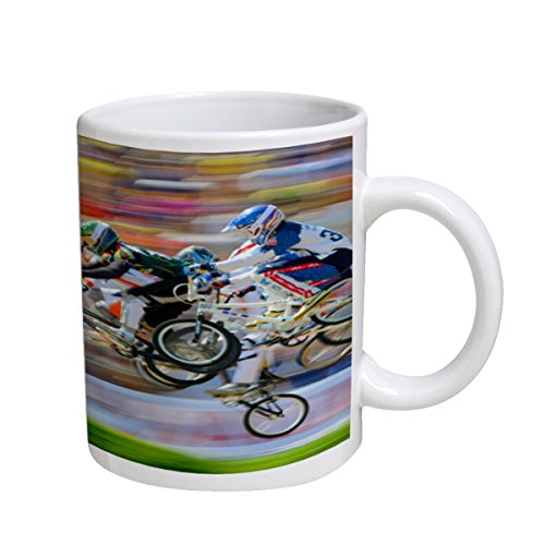 Bmx Bike Race - White Coffee Mug