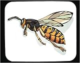 Decorated Mouse Pad with insect, wasp, yellow, jacket