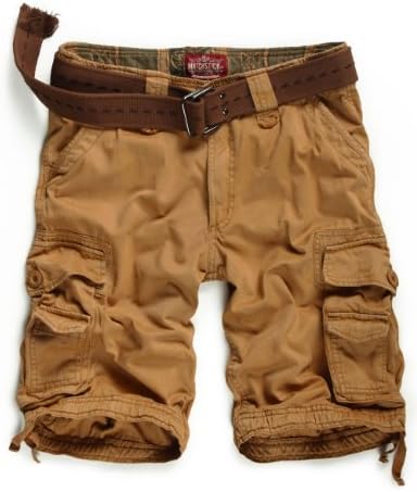 Match Men's Twill Cargo Shorts Quick-dry Summer Shorts