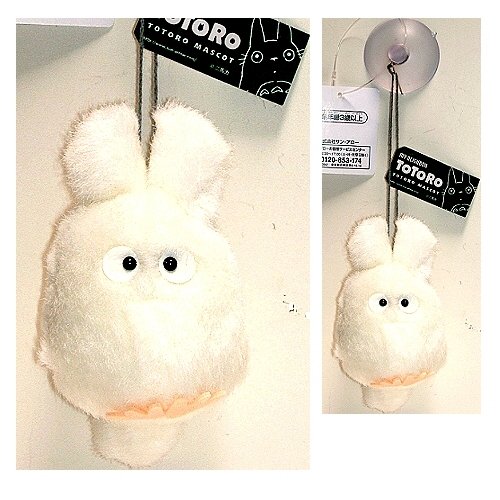 51nJEzOfEYL 2.5 tall white Totoro stuffed doll with suction cup