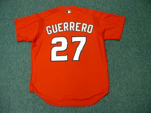 VLADIMIR GUERRERO Los Angeles Angels Majestic AUTHENTIC On Field BP Baseball Jersey, LARGE