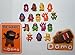 Domo Figure Charms 16 Colored Figures with Special Domo Stickers