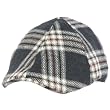 Men's Winter Fall Duck Bill Curved Ivy Cabby Driver Tartan Plaid Hat Cap Navy M