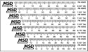 MSD Ignition 8985 Timing Tapes F/Harm Balnc