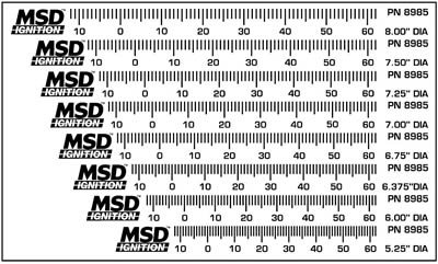 MSD Ignition 8985 Timing Tapes F/Harm Balnc