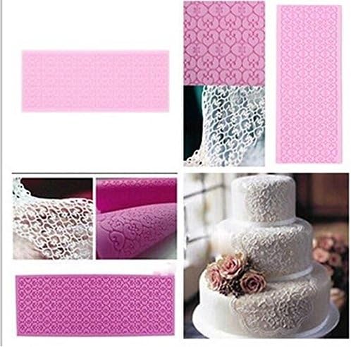 Dhrob Silicone Lace Fondant Embossed Mold Sugarcraft Cake Decorating Mould Tool