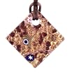 Handmade Millefiori Murano Glass Pendant - Amy Brown/Gold