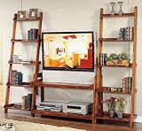 Ladder Tv Stand Pecan