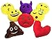 YINGGG Cute Mini Emoji Cushion Pillow Kids Soft Toy Gift Bag Accessory Set of 8 (Style 3)