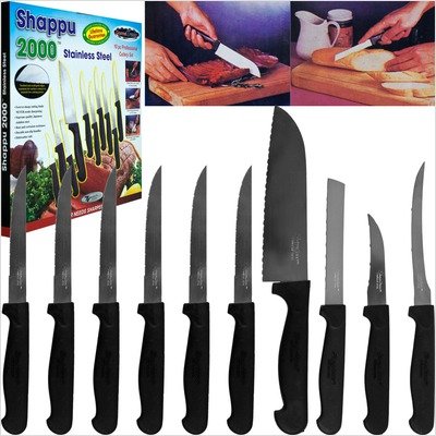 Shappu 2000 Stainless Steel Professional Cutlery Set - 10 pc
