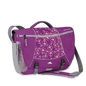 High Sierra Tank Messenger Bag in Amethyst Flowers (Ash Lining) 5438