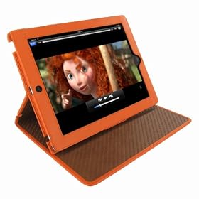 Piel Frama 532 Orange Cinema Magnetic Leather Case for Apple iPad 2 / The new iPad 3