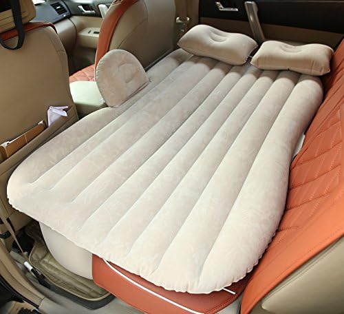 RUIRUI-Sleeping car inflatable bed mattress travel rear car SUV car mats , beige