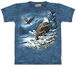 The Mountain Spirit of the Wind Eagle Snow Short Sleeve Adult Tee T-shirt