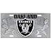 Oakland Raiders - 3D NFL Officially Licensed Stainless Steel License Plate