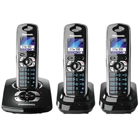 Panasonic KXTG8323 Colour DECT Trio With Answer Machine  - Black