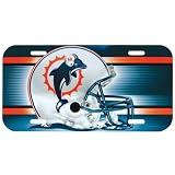 Miami Dolphins - Giant Helmet License Plate, NFL Pro Football