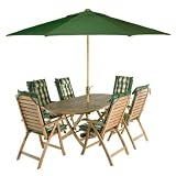 Complete New Jersey Garden Furniture Recliner Set - green