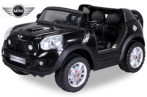 NEU Kinder Elektroauto Lizenzierter Original BMW Mini Beachcomber Lizenziert 2 x 45 Watt Motor Elektro Kinderauto Kinderfahrzeug (schwarz) - 2