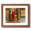 Framed Oak Tom Browning Old St Nick Santa Clause Feels Like Christmas #5 Christmas Picture Art Print