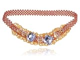 Hand Golden Orange Autumn Beads Buttons Fashion Stretchy Hair Headband Headwrap