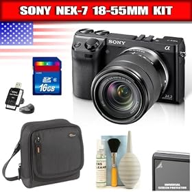 Sony NEX-7 24.3 MP Compact Interchangeable Lens Camera with 18-55mm Lens Package 2