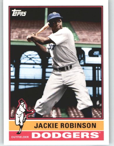 2010 Topps Series 2 Specialty Insert: Vintage Legends Collection Baseball Card # VLC12 Jackie Robinson ( On Historic / Classic Card Design ) Los Angeles Dodgers - MLB Trading Card in Screwdown Case