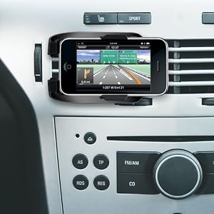 Kensington K66627US Windshield Car Mount with Sound Amplified Cradle for iPhone (Black)