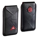Kenzo Origami - Etui à languette cuir noir pour iPhone 4S - Mobile Avenue