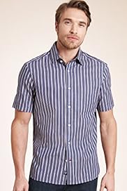 Blue Harbour Pure Cotton Striped Shirt