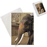 Photo Jigsaw Puzzle of Close-up of elephant at Amber Palace from Robert Harding