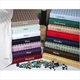 300 Thread Count Egyptian Cotton Stripe Duvet Cover Set Size: Twin, Color:  ....