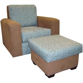 Angel Song Pixels Manhattan Adult Rocker Glider Chair - Down Filled by Angel Song