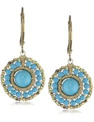 Dana Kellin Great Everyday Turquoise Medallion Earrings