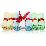 Adovely Baby Bamboo Washcloths 7-Piece Bath Gift Set