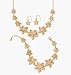 Jewelry : Avon 3-Piece Filigree Flower Necklace Gift Set Goldtone