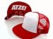 COOLES ATZEN PARTY CAP BREITER SCHIRM ROT