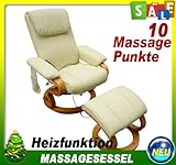 Massagesessel TV Sessel Fernsehsessel Relaxsessel mit Heizfunktion inkl. Hocker