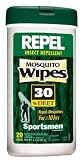 Repel Sportsmen Formula 20 Count Mosquito Repellent Wipes 30% DEET 34070