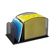 Safco Products Onyx Hanging File/2 Upright Sections, Black (3259BL)