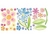Wallies Wallpaper Mural, 3-Sheet, Big Flowers
