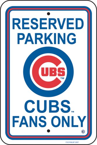 Chicago Cubs PLASTIC PARKING SIGNS
