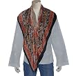 Girls Scarfs Hand Painted Crepe Square Silk 44 x 44 inches