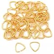 50 Gold Plated Triangle Jump Rings Bails Findings