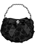 DressForLess Rhinestoned Ribbon Girls Purse